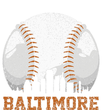 Vintage Baltimore Cityscape Baseball Lover Player And Fans T-Shirt