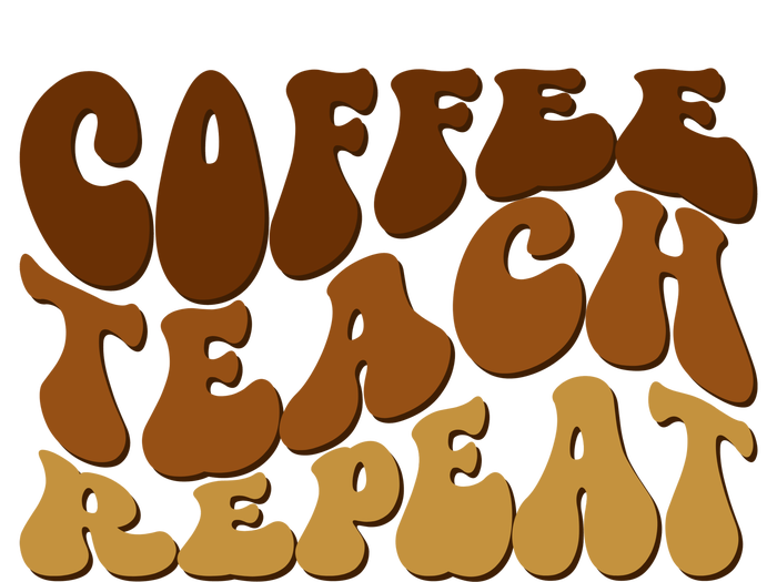 Coffee Teach Repeat Retro Gift For Teacher Performance Sprint T-Shirt