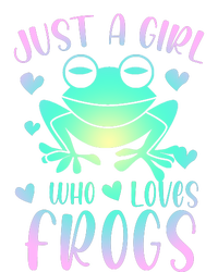 Just A Girl Who Loves Frogs Cute Frog Lover Teen Girls Tank Top