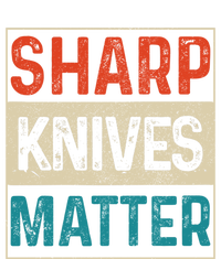 Sharp Knives Matter Funny Chef Cooking Vintage Gift Funny Gift T-Shirt