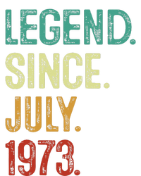 50 Years Old Legend Since July 1973 50th Birthday Canvas