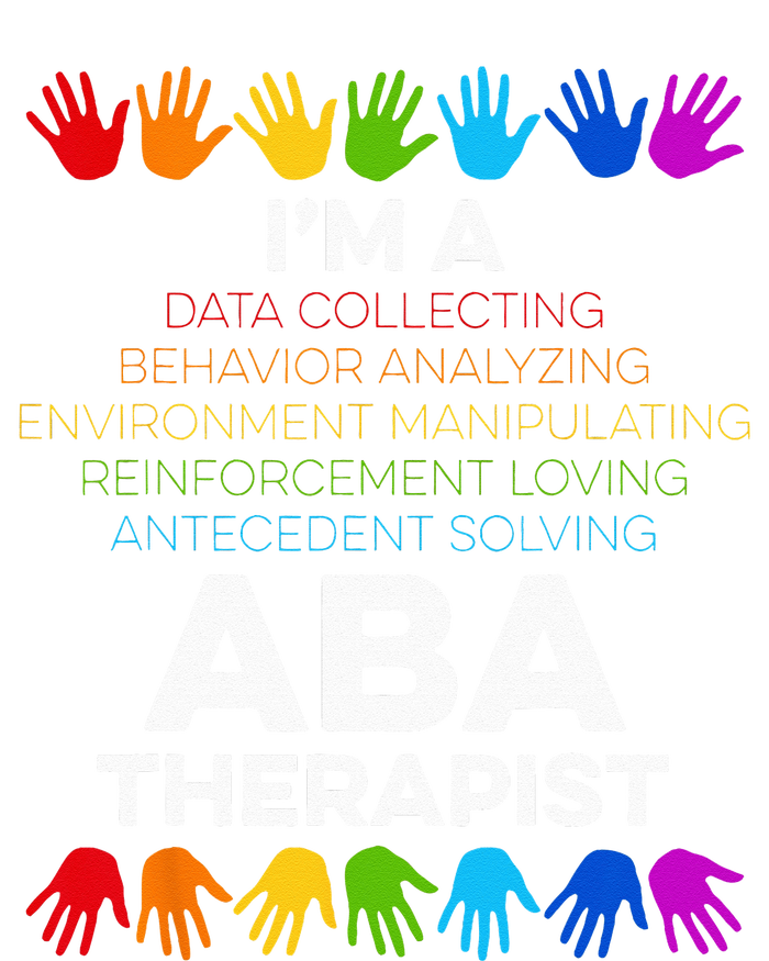 ABA Therapist Data Behavior Analyst Autism Therapy Full Zip Hoodie