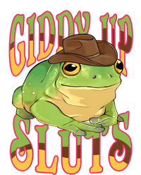 Giddy Up Sluts Funny Western Ranch Cowgirl Rodeo Frog Valucap Bio-Washed Visor