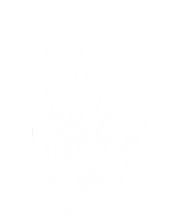 Skeleton Hand Peace Sign Bones Great Gift T-Shirt