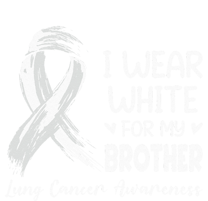 I Wear White For My Brother Lung Cancer Awareness Tie-Dye Long Sleeve Shirt