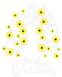 JustBreathe Lung Cancer Awareness Support Ribbon Costume T-Shirt