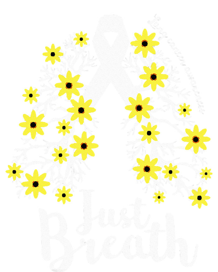 JustBreathe Lung Cancer Awareness Support Ribbon Costume T-Shirt