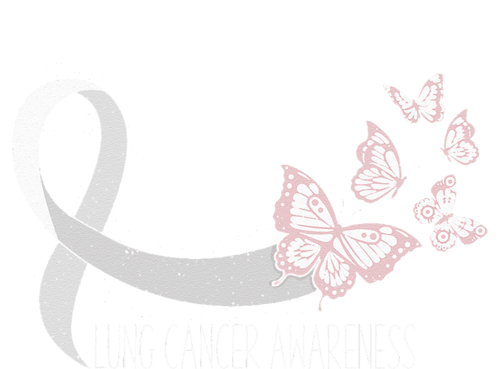 Lung Cancer Awareness Butterfly Carcinoma Ribbon Baby Long Sleeve Bodysuit