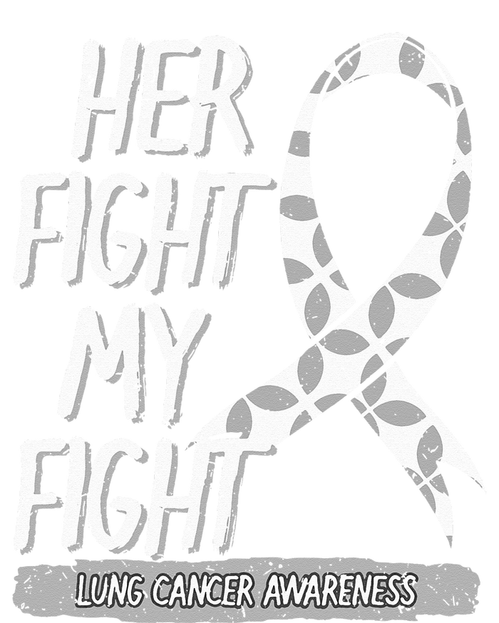 Lung Cancer Awareness White Ribbon Carcinoma Patient Gift T-Shirt