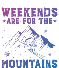 Weekends Are For The Mountains Skier Skiing Gift Mousepad