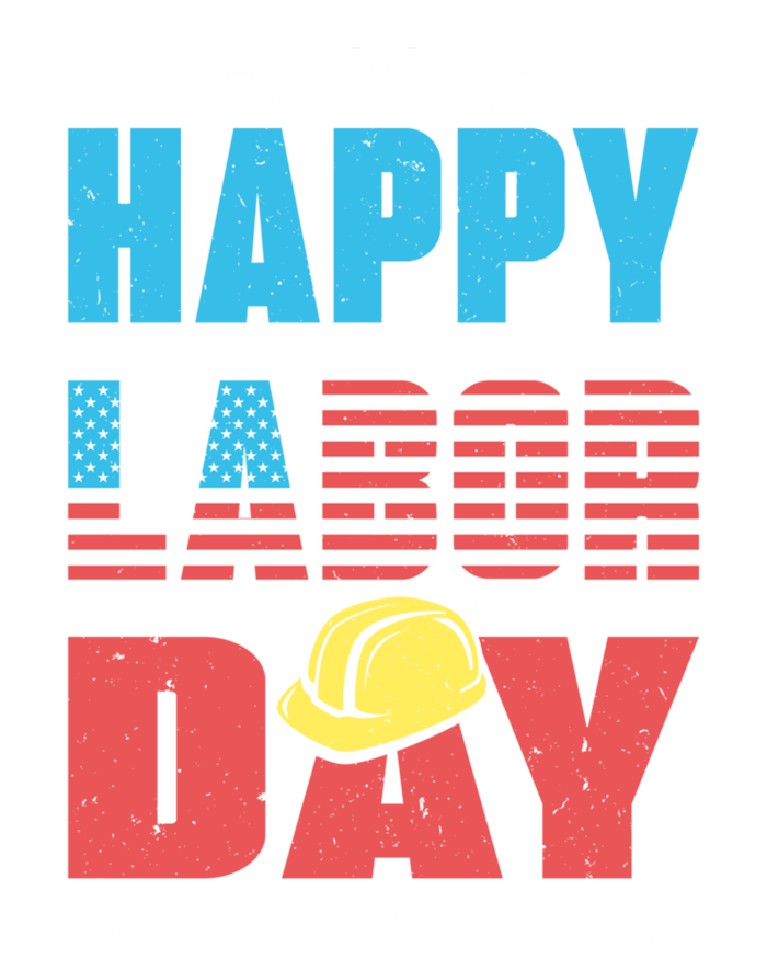 Worker Patriotic American Flag Labor Laborer Happy Labor Day Gift Striped Beanie with Solid Band