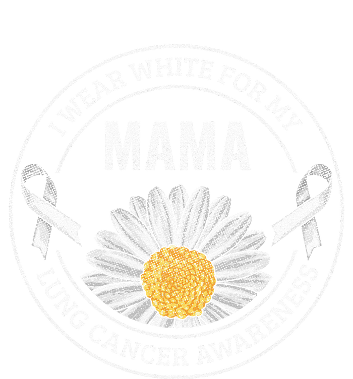 White Ribbon Mama Lung Cancer Awareness Gift Bumper Sticker