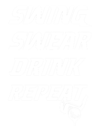 Swing Swear Repeat Golf Golfing Gag Gift Gift Ladies Essential Flowy Tank