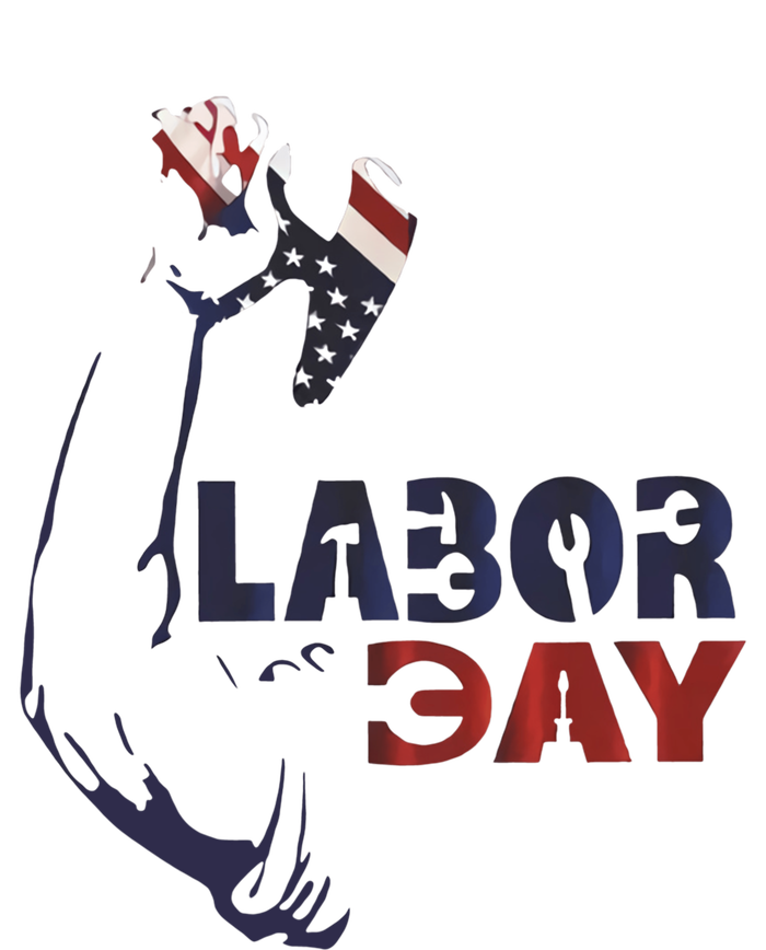 Labor Day America Flag Laborer Gift Happy Labor Day Gift Tall Long Sleeve T-Shirt