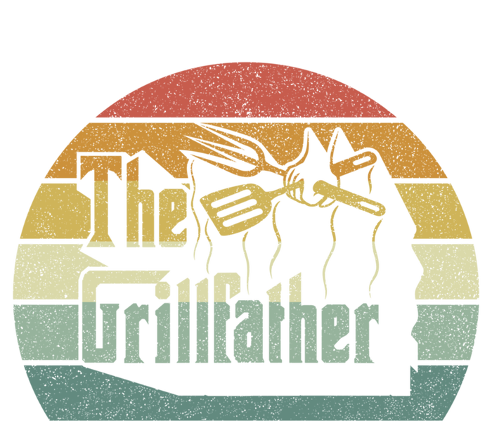 The Grillfather Funny Dad Grandpa Grilling Bbq Meat Retro Gift Sustainable Knit Beanie