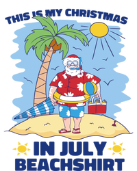 This Is My Christmas In July Beachshirt Funny Xmas Santa T-Shirt