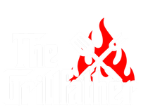 The Grillfather Meat Fork And Spatula Open Flames Grilling Art Funny Gift T-Shirt