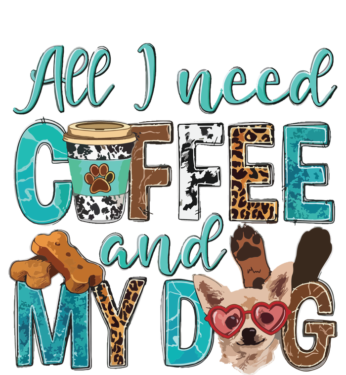 All I Need Is Coffee And My Dog Leopard Coffee Lover Metallic Star Ornament