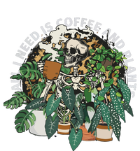 All I Need Is Coffee And Plants Skeletons Coffee Lover Youth Performance Sprint T-Shirt