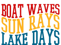 Boat Waves Sun Rays Lake Days T-Shirt