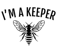 Im A Keeper Funny Beekeeper Beekeeping Women's Crop Top Tee