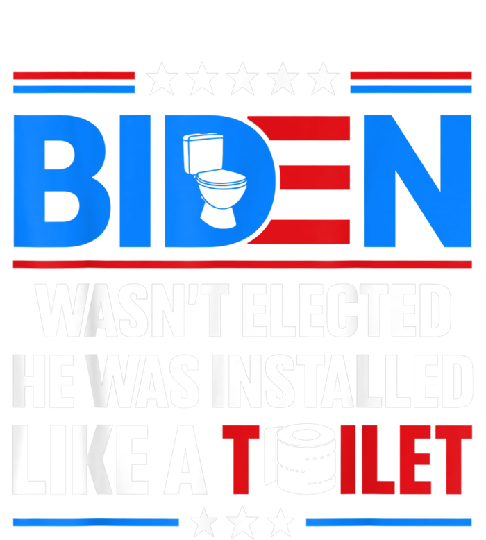 Anti Joe Biden Wasnt Elected He Was Installed Like A Toilet Ladies Essential Flowy Tank