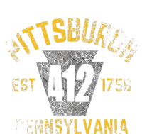 Pittsburgh Pennsylvania Sl City 412 Established Vintage Ladies Long Sleeve Shirt