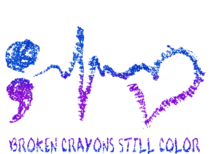 Broken Crayons Still Color Suicide Prevention Awareness T-Shirt