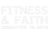 Christian Quote For Men Fitness & Faith Committed To Both Premium T-Shirt