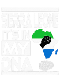 Sierra Leone Its In My DNA With Flag Africa Map Raised Fist Sweatshirt Cinch Pack Bag