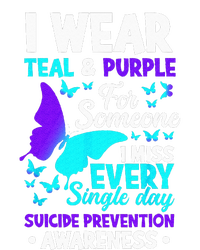 I Wear Teal & Purple For Someone I Miss Suicide Prevention Softstyle Adult Sport Polo