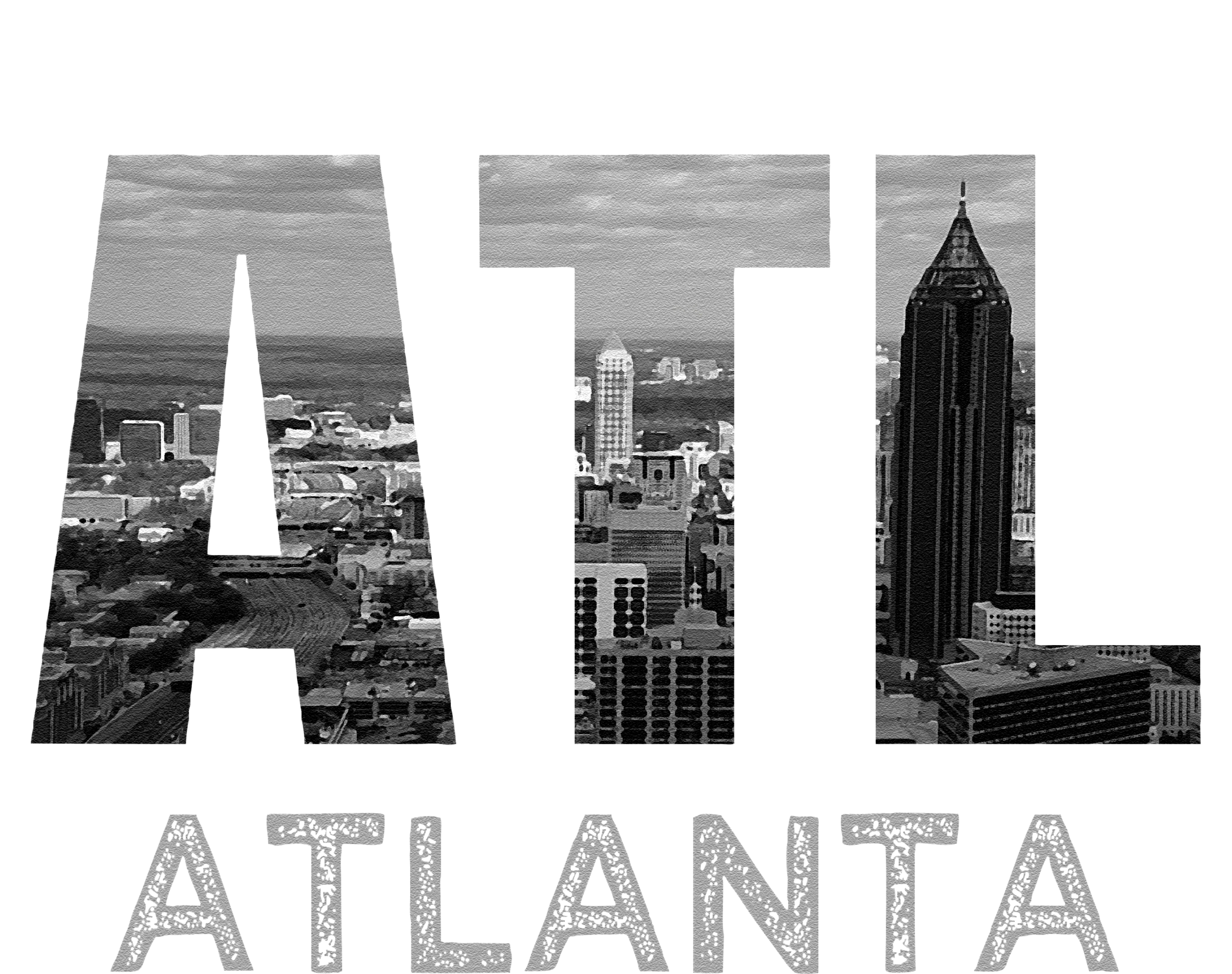 City Of Atlanta Georgia Skyline Cityscape Downtown ATL Home PosiCharge Competitor Tank