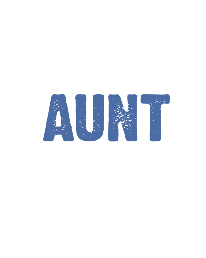 Back Off I Have A Crazy Aunt Niece Retro Aunt Gift Tote Bag