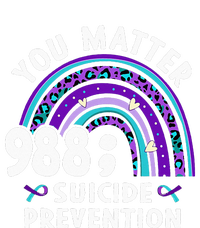 Rainbow You Matter 988 Suicide Prevention Awareness Ribbon Button