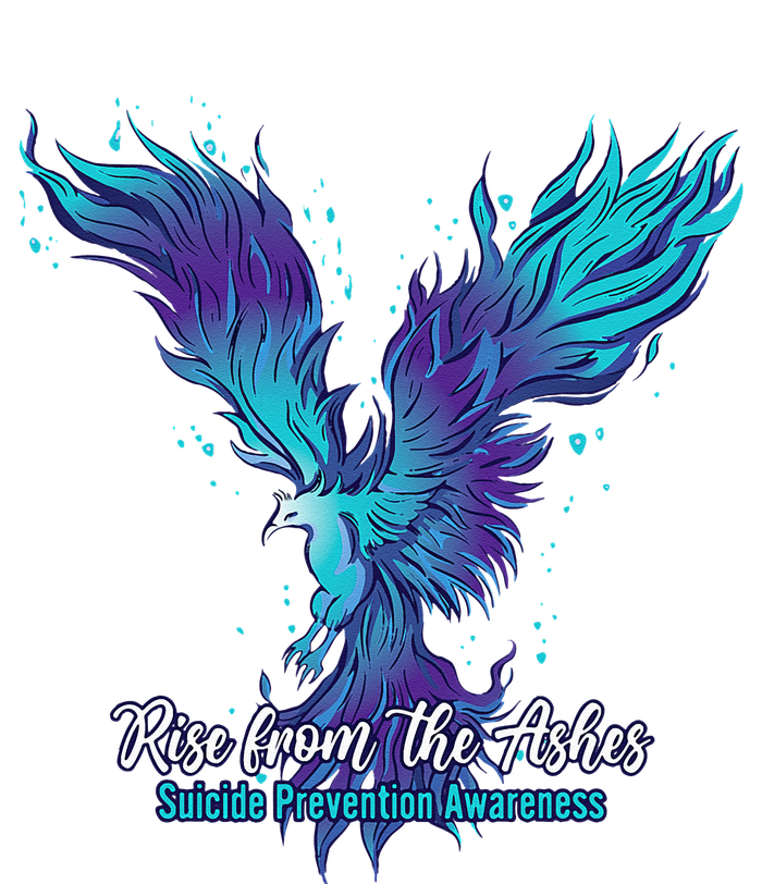 Suicide Prevention Awareness Phoenix Rise From The Ashes Women's V-Neck T-Shirt