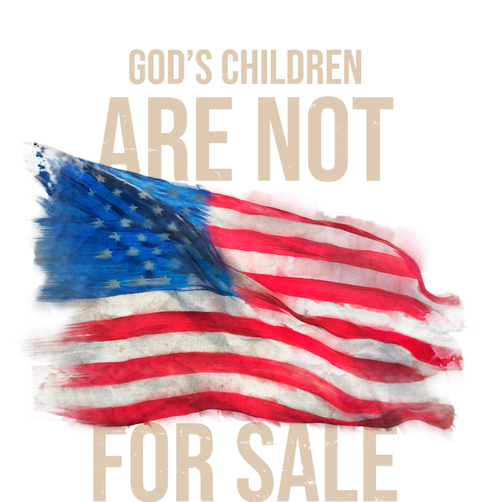 Gods Children Are Not For Sale Usa Flag T-Shirt