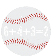 Funny 6+4+3=2 Double Play Baseball Gift Dry Zone Grid Polo