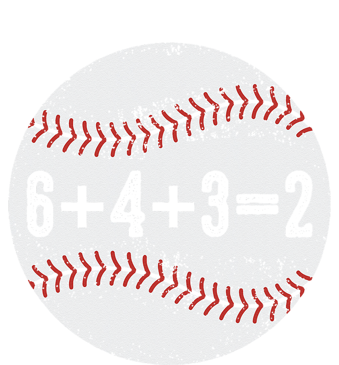 Funny 6+4+3=2 Double Play Baseball Gift Dry Zone Grid Polo