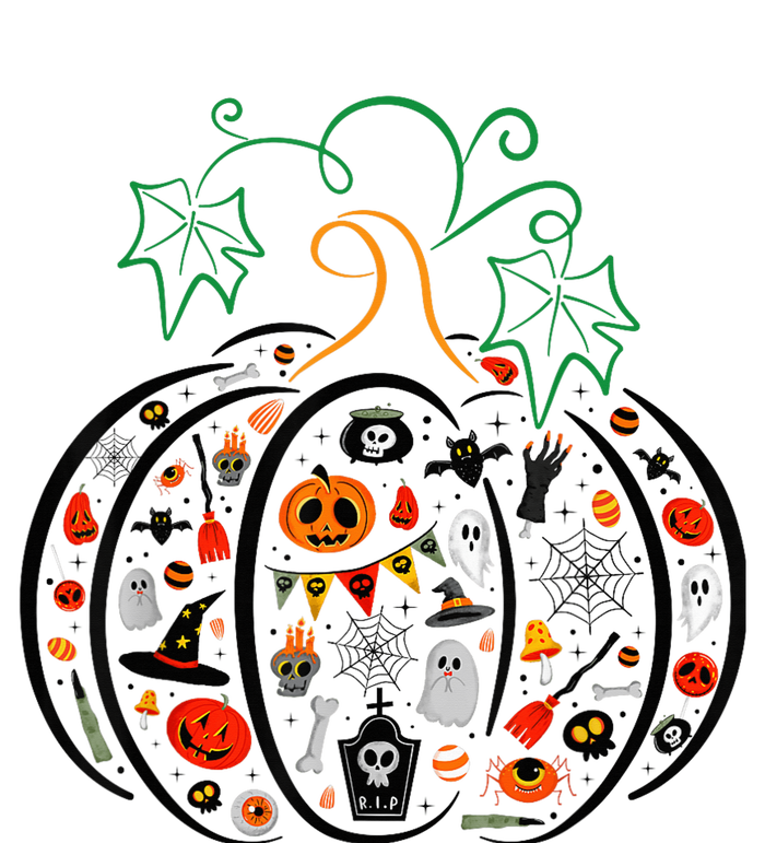 Boo Halloween Costume Spiders, Ghosts, Pumkin & Witch Hat Women's T-Shirt