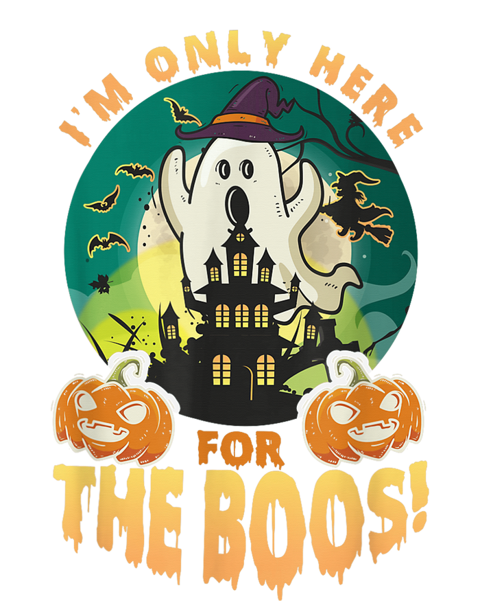 The Only Here For The Boos Cute Boo Ghost Funny Halloween T-Shirt