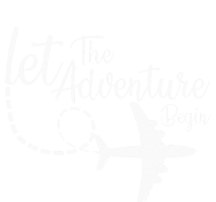 Let The Adventure Begin Inspirational Airplane Travel Mode PosiCharge RacerMesh Polo