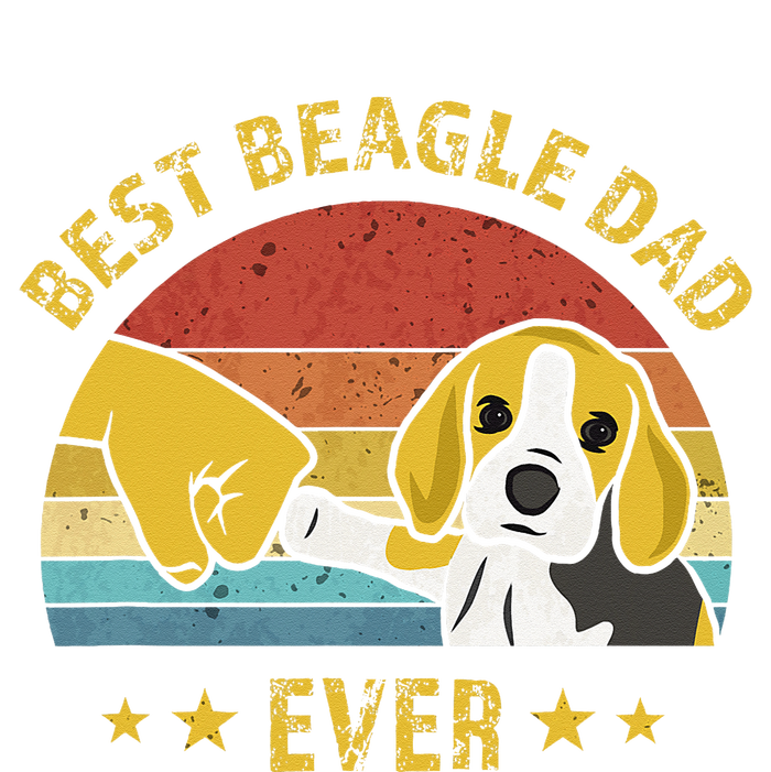 Cute Best Beagle Dad Ever Vintage Puppy Lover Retro Design Women's Fleece Hoodie