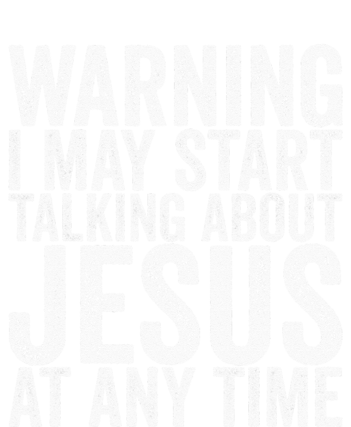 Warning I May Start Talking About Jesus At Any Time Youth Performance Sprint T-Shirt