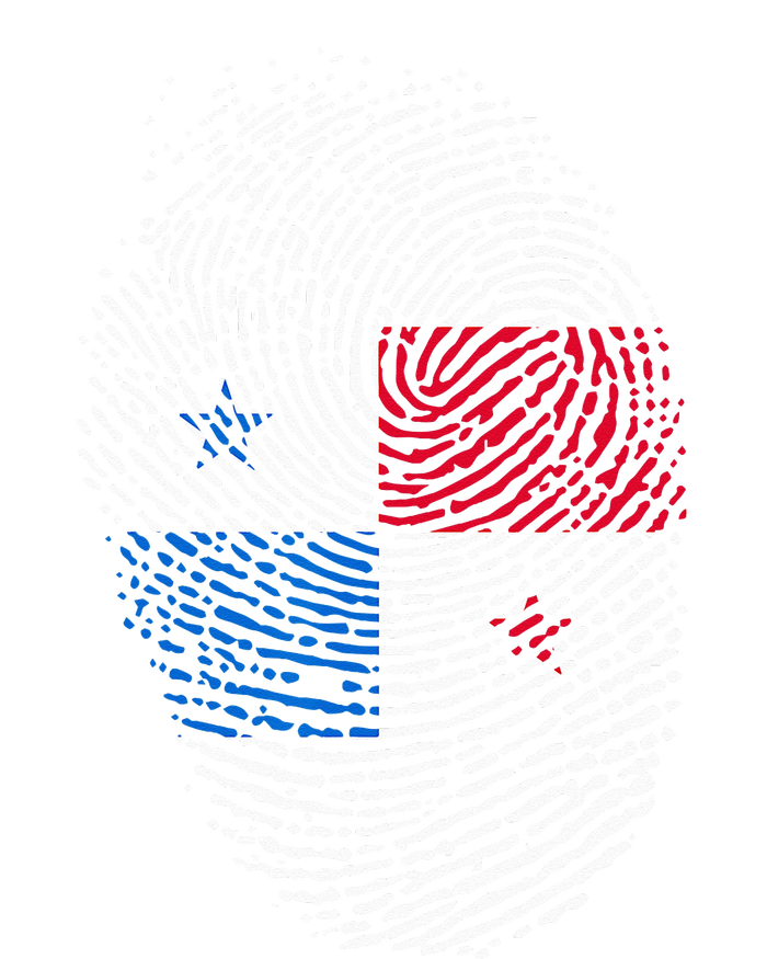 Panamanian Flag Fingerprint Panama Tall T-Shirt