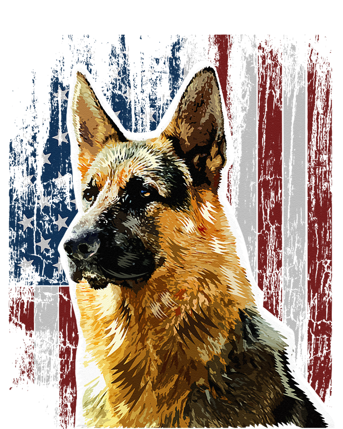 Patriotic German Shepherd American Flag Dog Gift Men Women Valucap Bio-Washed Visor