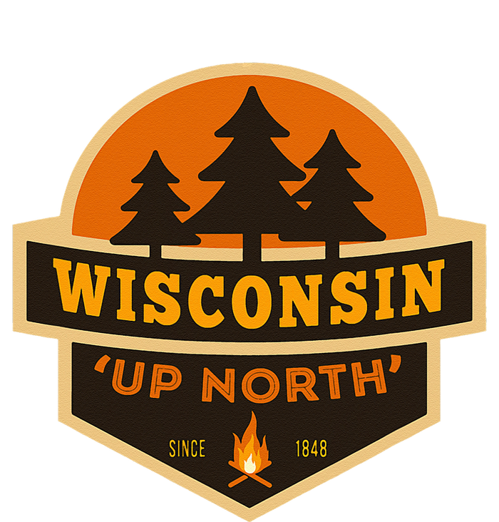 Retro Wisconsin Up North Toddler Fine Jersey T-Shirt