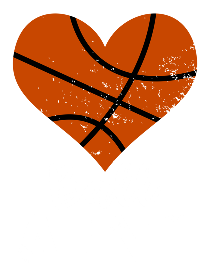 Ball Aunt Heart Funny Basketball Aunt Gift T-Shirt