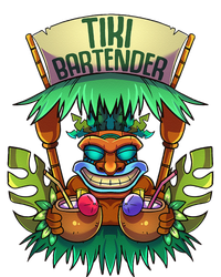 Tiki Bartender Kahuna Tropical Drinks Cocktails Luao Party Sustainable Beanie