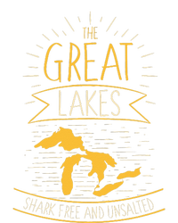 The Great Lakes Shark Free Unsalted Michigan Gift Women's Strappy Tank