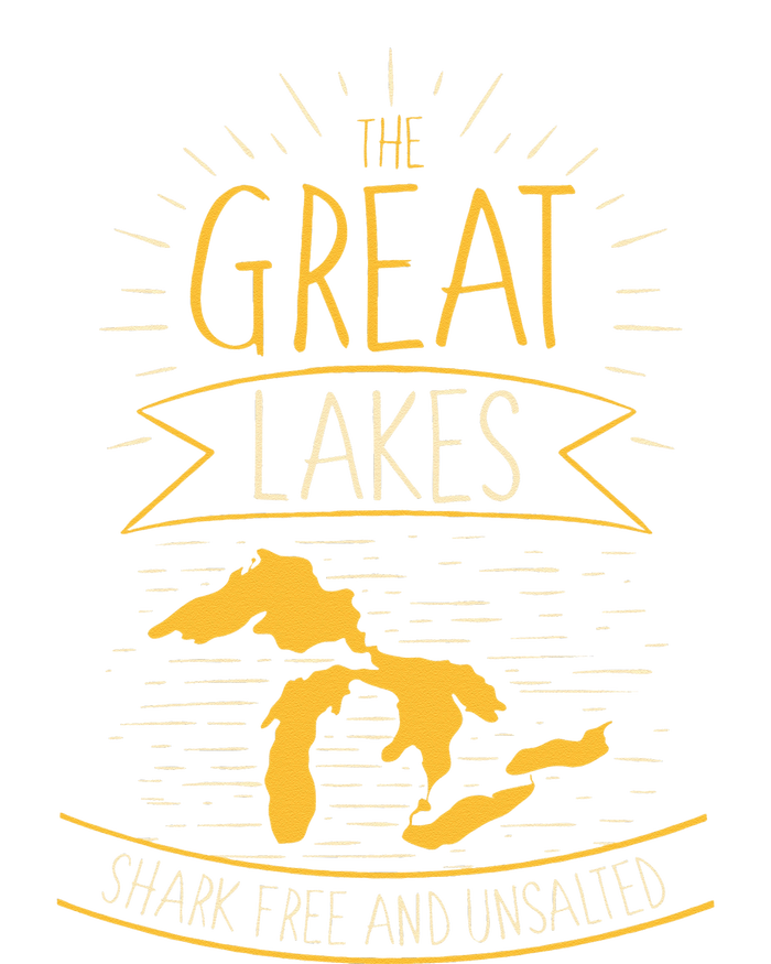 The Great Lakes Shark Free Unsalted Michigan Gift Women's Strappy Tank